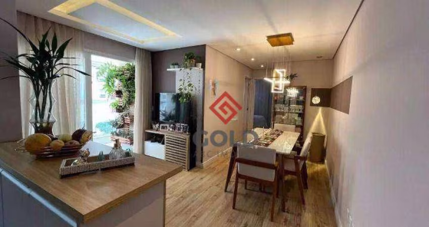 Apartamento com 2 dormitórios à venda, 57 m² - Jardim - Santo André/SP