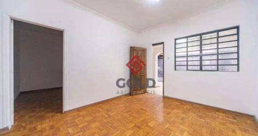 Casa com 2 dormitórios para alugar, 75 m² por R$ 3.066,00/mês - Vila Apiaí - Santo André/SP