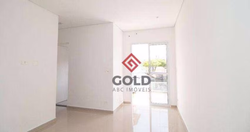 Apartamento com 2 dormitórios para alugar, 50 m² por R$ 2.988,00/mês - Vila Guiomar - Santo André/SP