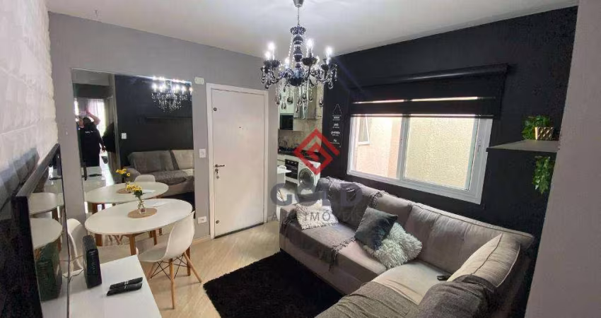 Apartamento com 2 dormitórios para alugar, 55 m²  - Parque Oratório - Santo André/SP