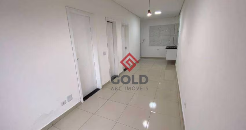 Apartamento com 2 dormitórios para alugar, 55 m² por R$ 1.711,03/mês - Parque Capuava - Santo André/SP