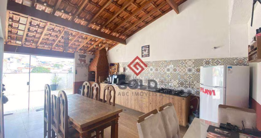 Cobertura com 3 dormitórios para alugar, 152 m² por R$ 4.440,00/mês - Parque das Nações - Santo André/SP