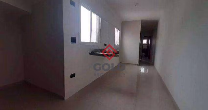 Cobertura com 2 dormitórios para alugar, 84 m² por R$ 2.540,00/mês - Vila Bartira - Santo André/SP