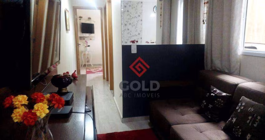 Apartamento com 2 dormitórios à venda, 50 m² por R$ 330.000,00 - Jardim Santo Antônio - Santo André/SP