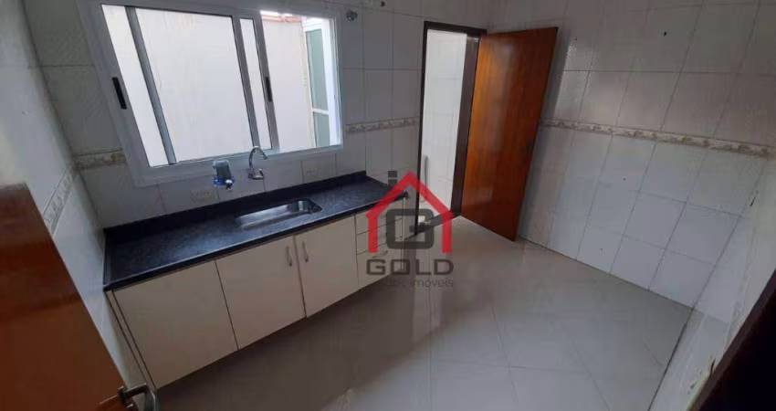 Apartamento com 3 dormitórios para alugar, 97 m² por R$ 2.766,70/mês - Vila Curuçá - Santo André/SP