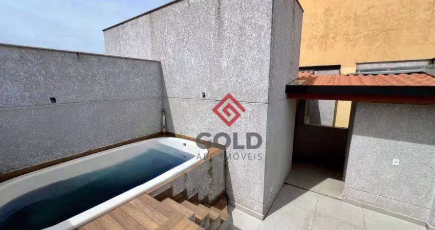 Cobertura com 3 dormitórios à venda, 140 m² por R$ 860.000,00 - Campestre - Santo André/SP