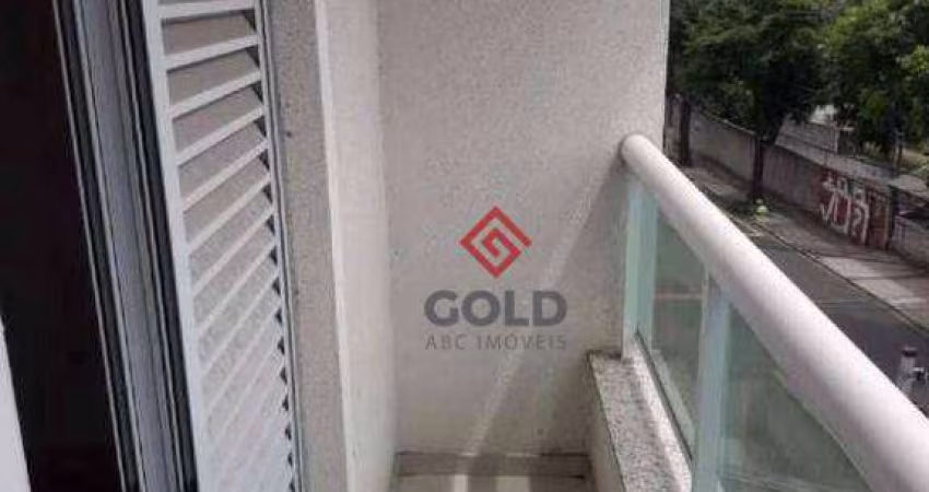 Cobertura com 3 dormitórios para alugar, 86 m² por R$ 2.952,37/mês - Vila Valparaíso - Santo André/SP