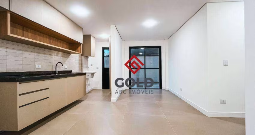 Apartamento com 2 dormitórios para alugar, 65 m² por R$ 3.460/mês - Campestre - Santo André/SP