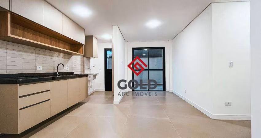 Apartamento com 2 dormitórios para alugar, 65 m² por R$ 3.460/mês - Campestre - Santo André/SP