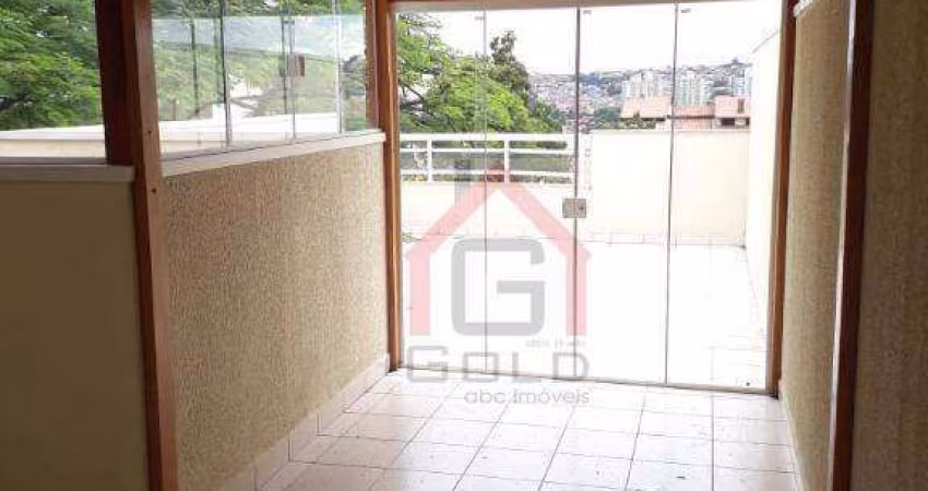 Cobertura com 2 dormitórios para alugar, 100 m² por R$ 2.412,54/mês - Parque Oratório - Santo André/SP
