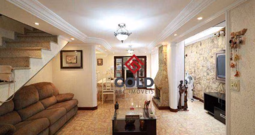 Sobrado com 3 dormitórios à venda, 191 m² por R$ 720.000,00 - Vila Camilópolis - Santo André/SP