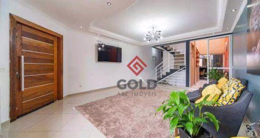 Sobrado com 5 dormitórios, 298 m² - venda por R$ 800.000,00 ou aluguel por R$ 6.175,00/mês - Jardim Milena - Santo André/SP