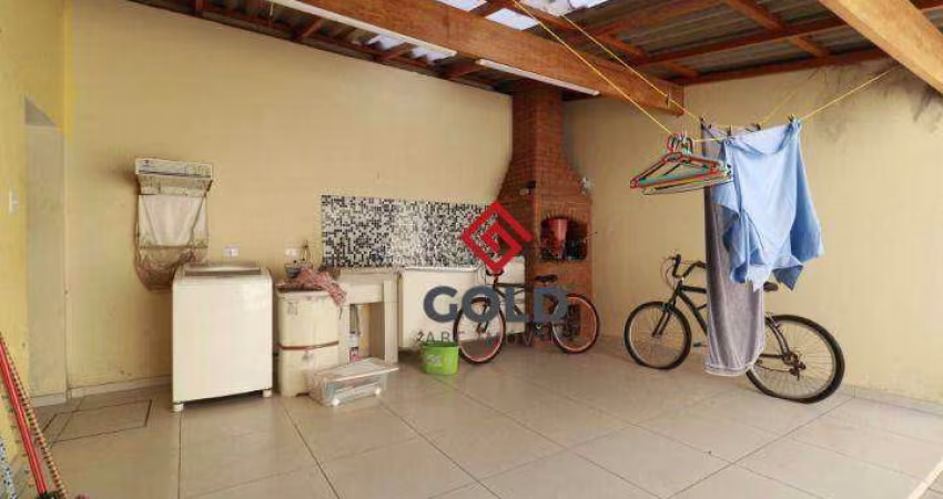 Sobrado com 3 dormitórios, 117 m² - venda por R$ 650.000,00 ou aluguel por R$ 3.470,00/mês - Vila Homero Thon - Santo André/SP