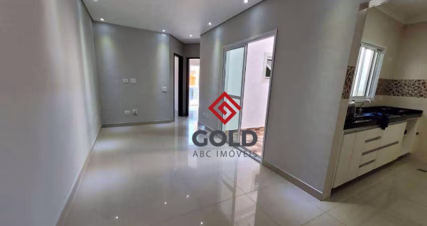 Apartamento com 2 dormitórios à venda, 55 m² por R$ 310.000 - Jardim Teles de Menezes - Santo André/SP
