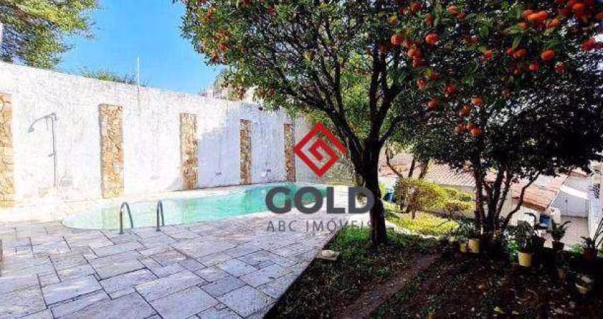 Sobrado com 3 dormitórios, 360 m² - venda por R$ 1.550.000,00 ou aluguel por R$ 12.100,00/mês - Campestre - Santo André/SP