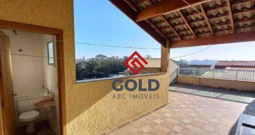 Cobertura com 2 dormitórios, 105 m² - venda por R$ 470.000,00 ou aluguel por R$ 2.275,00/mês - Vila Camilópolis - Santo André/SP
