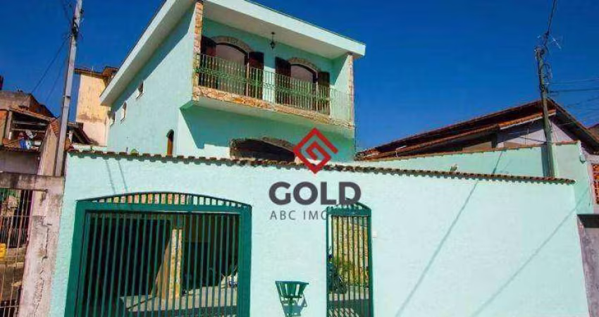 Sobrado com 4 dormitórios para alugar, 240 m² por R$ 4.300,00/mês - Vila Suíça - Santo André/SP