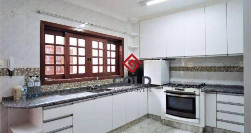 Sobrado com 3 dormitórios, 205 m² - venda por R$ 1.200.000,00 ou aluguel por R$ 5.070,00/mês - Vila Camilópolis - Santo André/SP