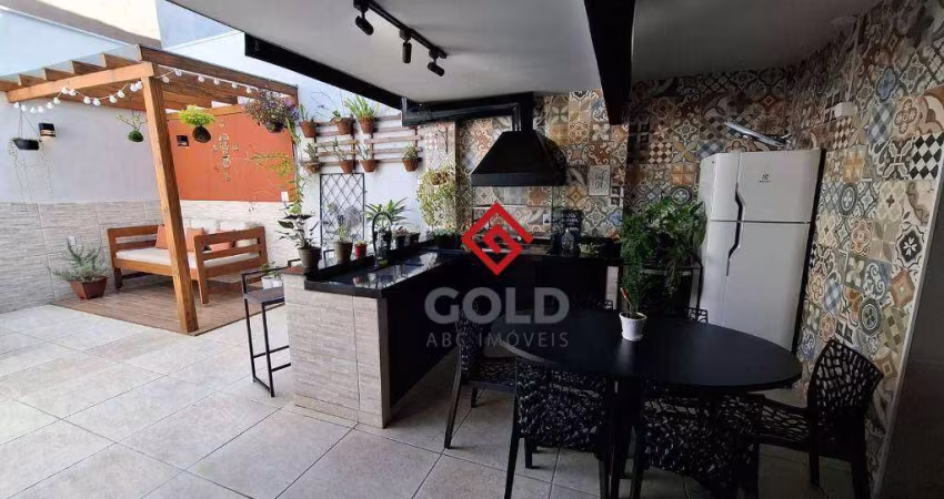 Sobrado com 3 dormitórios à venda, 211 m² por R$ 1.400.000,00 - Vila Assunção - Santo André/SP