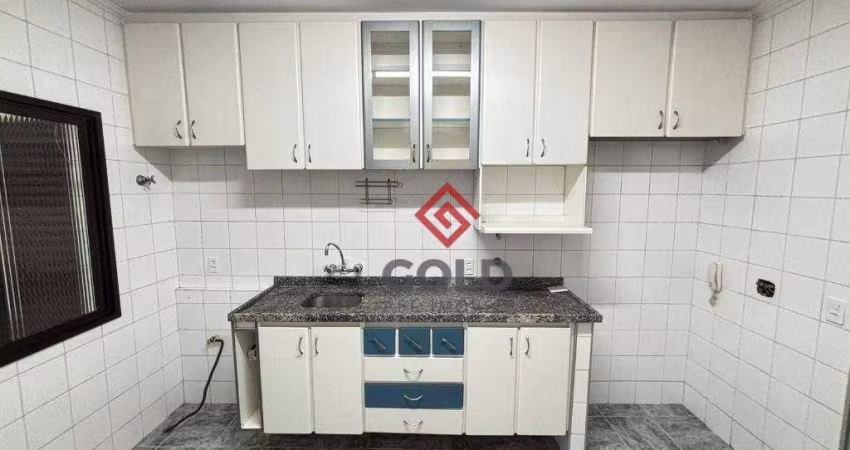 Apartamento com 1 dormitório, 59 m² - venda por R$ 337.000,00 ou aluguel por R$ 2.330,00/mês - Vila Alzira - Santo André/SP