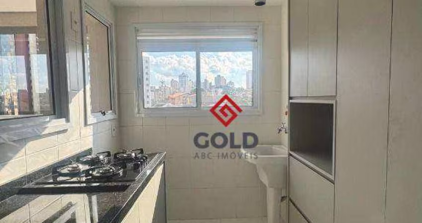 Apartamento com 2 dormitórios para alugar, 58 m² por R$ 3.745,00/mês - Jardim Bela Vista - Santo André/SP