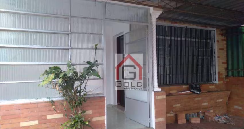 Casa com 2 dormitórios para alugar, 80 m² por R$ 1.421,26/mês - Vila Camilópolis - Santo André/SP
