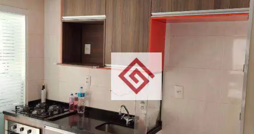 Apartamento com 2 dormitórios para alugar, 59 m² por R$ 2.815,99/mês - Parque Jaçatuba - Santo André/SP
