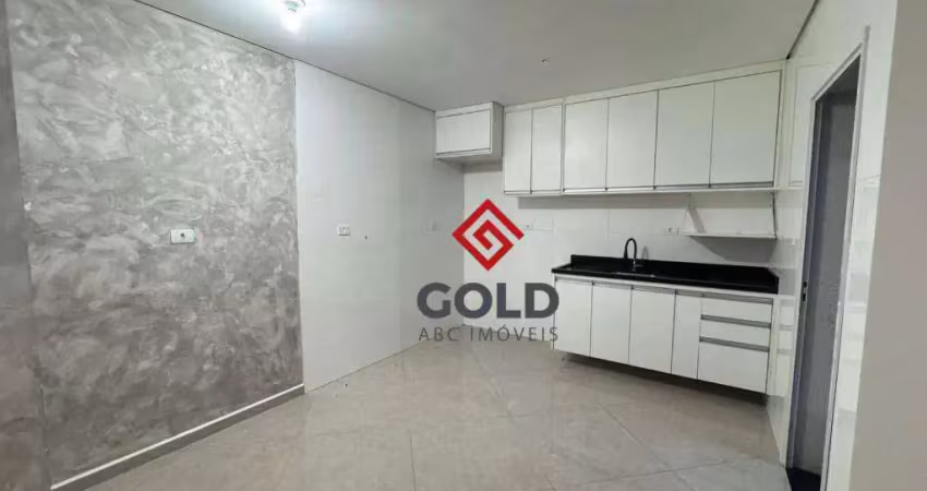 Apartamento com 2 dormitórios para alugar, 52 m² por R$ 2.118,00/mês - Vila Alto de Santo André - Santo André/SP
