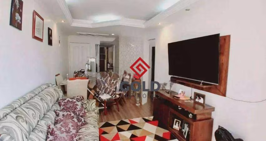 Apartamento com 3 dormitórios para alugar, 69 m² por R$ 2.623,65/mês - Parque Erasmo Assunção - Santo André/SP