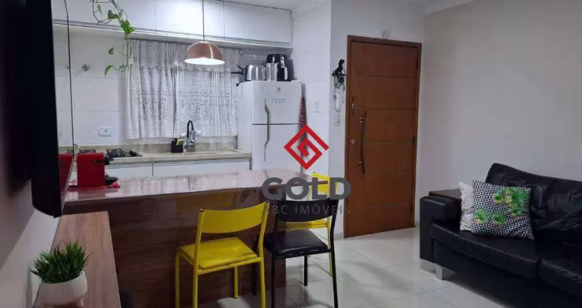 Apartamento com 2 dormitórios para alugar, 50 m² por R$ 2.253,00/mês - Jardim das Maravilhas - Santo André/SP