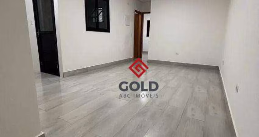 Apartamento com 2 dormitórios para alugar, 64 m² por R$ 2.388,19/mês - Parque João Ramalho - Santo André/SP
