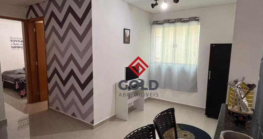 Cobertura com 2 dormitórios para alugar, 80 m² por R$ 3.060,01/mês - Vila Assunção - Santo André/SP