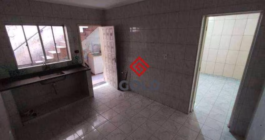 Casa com 2 dormitórios para alugar, 60 m² por R$ 1.288,00/mês - Jardim Utinga - Santo André/SP