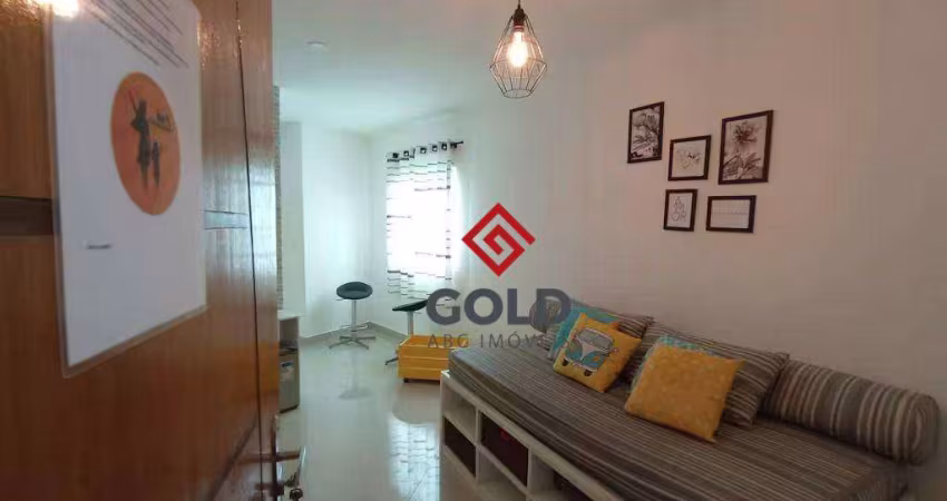 Apartamento com 2 dormitórios para alugar, 50 m² por R$ 2.780,01/mês - Vila Assunção - Santo André/SP