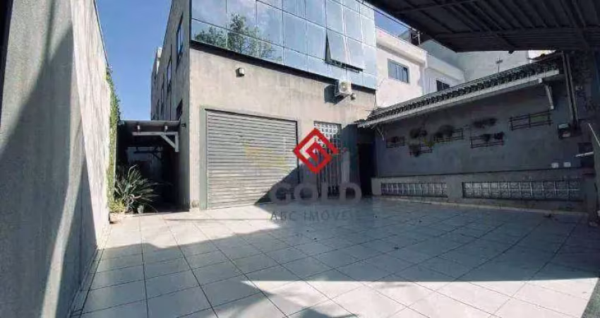 Galpão, 300 m² - venda por r$ 2.900.000,00 ou aluguel por r$ 22.632,00/mês - parque oratório - santo andré/sp