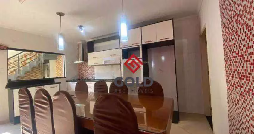 Casa com 4 dormitórios à venda, 275 m² por r$ 850.000,00 - parque novo oratório - santo andré/sp