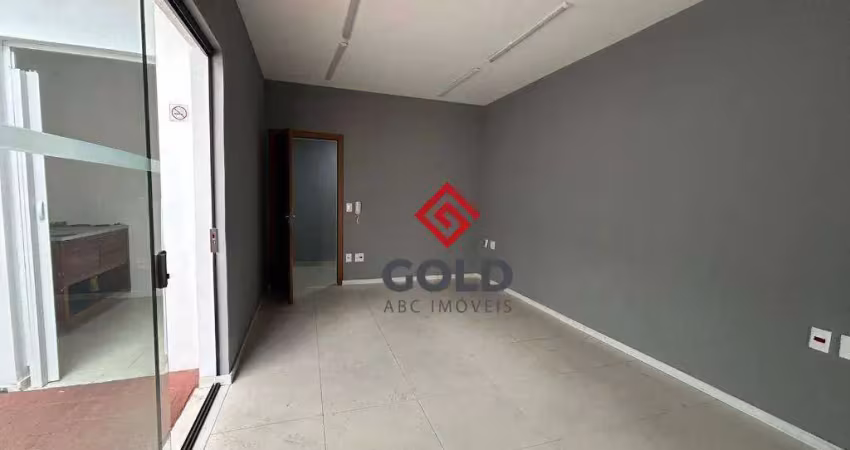 Sala para alugar, 40 m² por r$ 1.900,00/mês - vila gilda - santo andré/sp