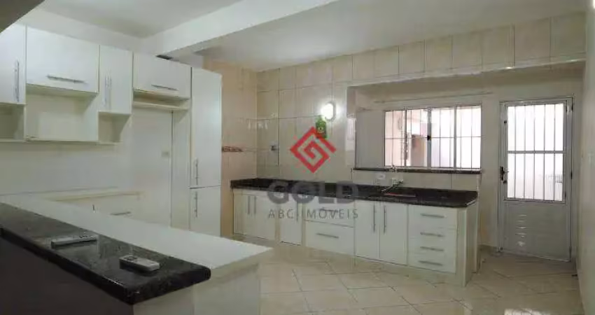 Casa com 3 dormitórios para alugar, 118 m² por r$ 2.240,00/mês - jardim do estádio - santo andré/sp