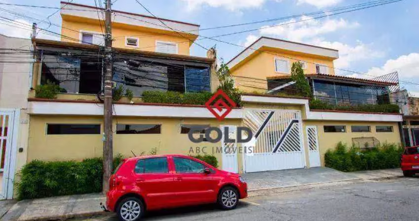 Sobrado com 3 dormitórios para alugar, 70 m² por r$ 2.123,00/mês - jardim stella - santo andré/sp