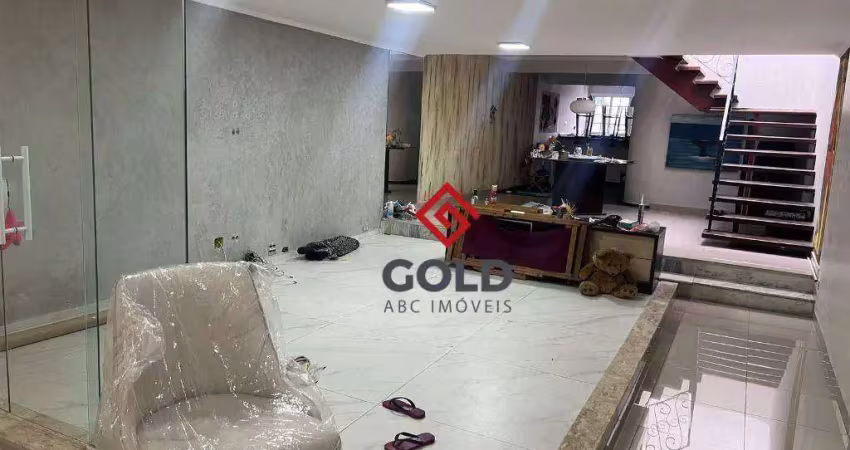 Sobrado, 326 m² - venda por r$ 980.000,00 ou aluguel por r$ 4.666,00/mês - parque novo oratório - santo andré/sp
