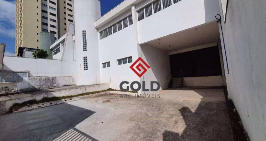 Galpão para alugar, 300 m² por r$ 16.400,00/mês - campestre - santo andré/sp