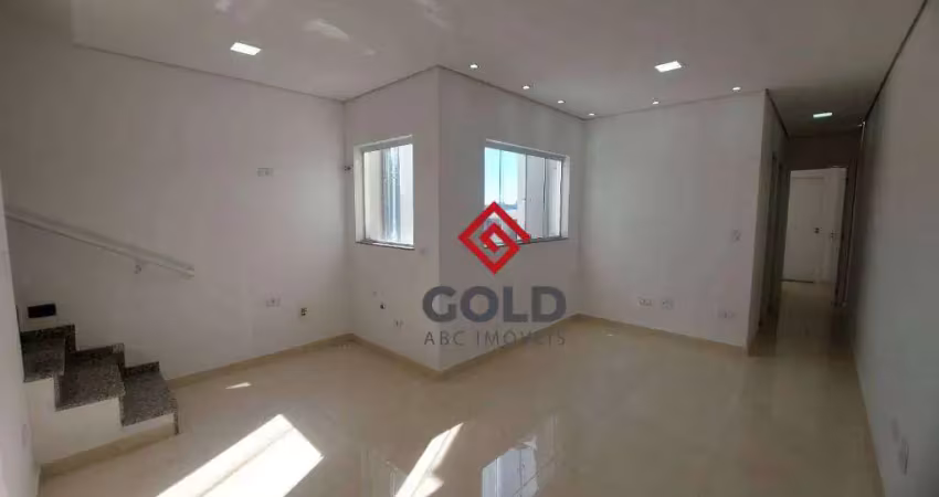 Cobertura com 2 dormitórios à venda, 100 m² por r$ 525.000,00 - parque das nações - santo andré/sp