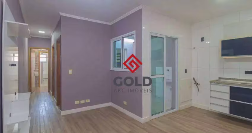 Apartamento para alugar, 50 m² por r$ 2.285,25/mês - vila camilópolis - santo andré/sp