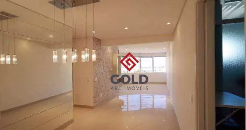 Apartamento com 2 dormitórios para alugar, 75 m² por r$ 5.195,00/mês - jardim bela vista - santo andré/sp