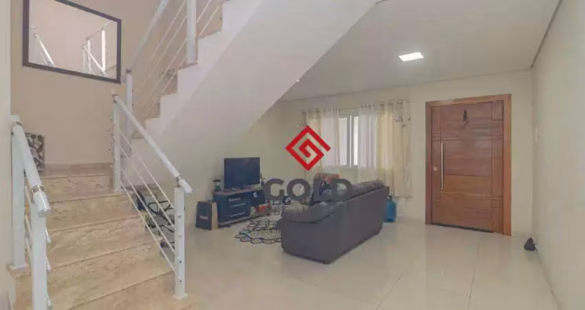Sobrado com 3 dormitórios à venda, 181 m² por r$ 900.000 - parque erasmo assunção - santo andré/sp