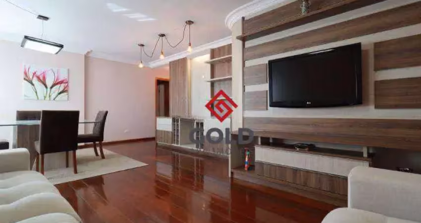 Apartamento com 4 dormitórios para alugar, 135 m² por r$ 7.775,00/mês - jardim - santo andré/sp