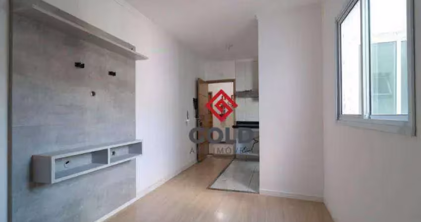 Cobertura com 2 dormitórios para alugar, 96 m² por r$ 2.817,00/mês - vila scarpelli - santo andré/sp
