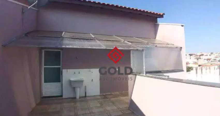 Cobertura com 2 dormitórios para alugar, 120 m² por r$ 2.158,91/mês - utinga - santo andré/sp