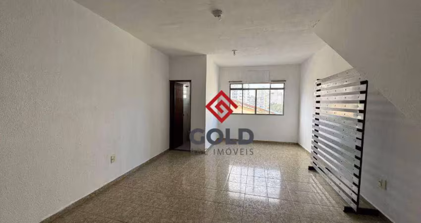 Sala para alugar, 35 m² por r$ 1.200/mês - vila valparaíso - santo andré/sp