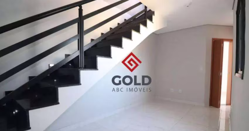 Cobertura com 2 dormitórios à venda, 76 m² por r$ 423.000,00 - vila vilma - santo andré/sp